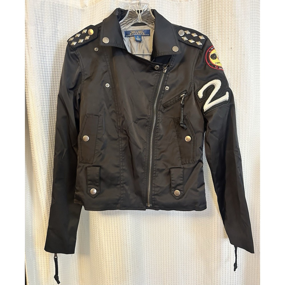 Millard Fillmore Motorcycle Jacket Small Studded Patches Mothers Worry
